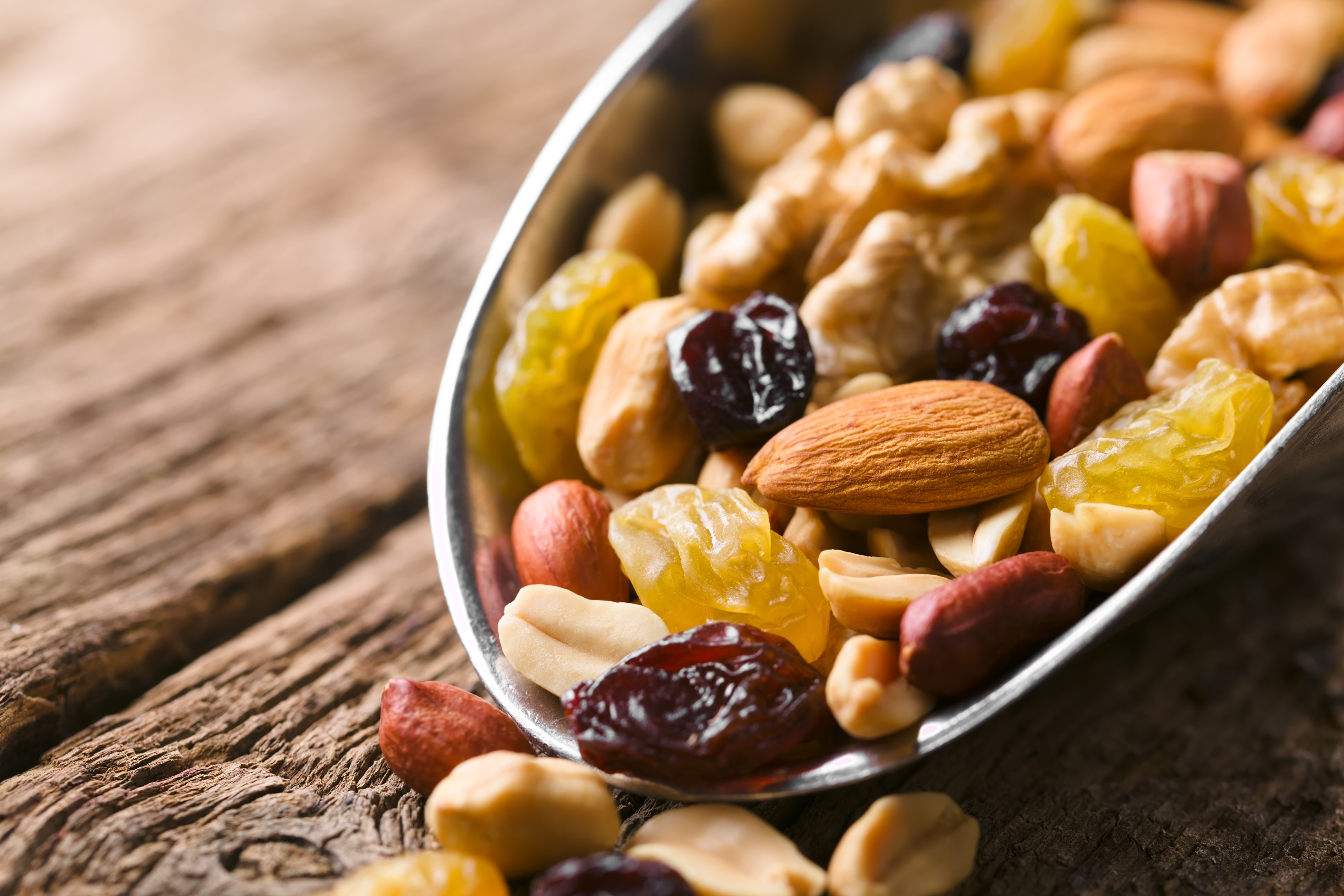 Trail Mix Snack of Nuts and Dried Fruits