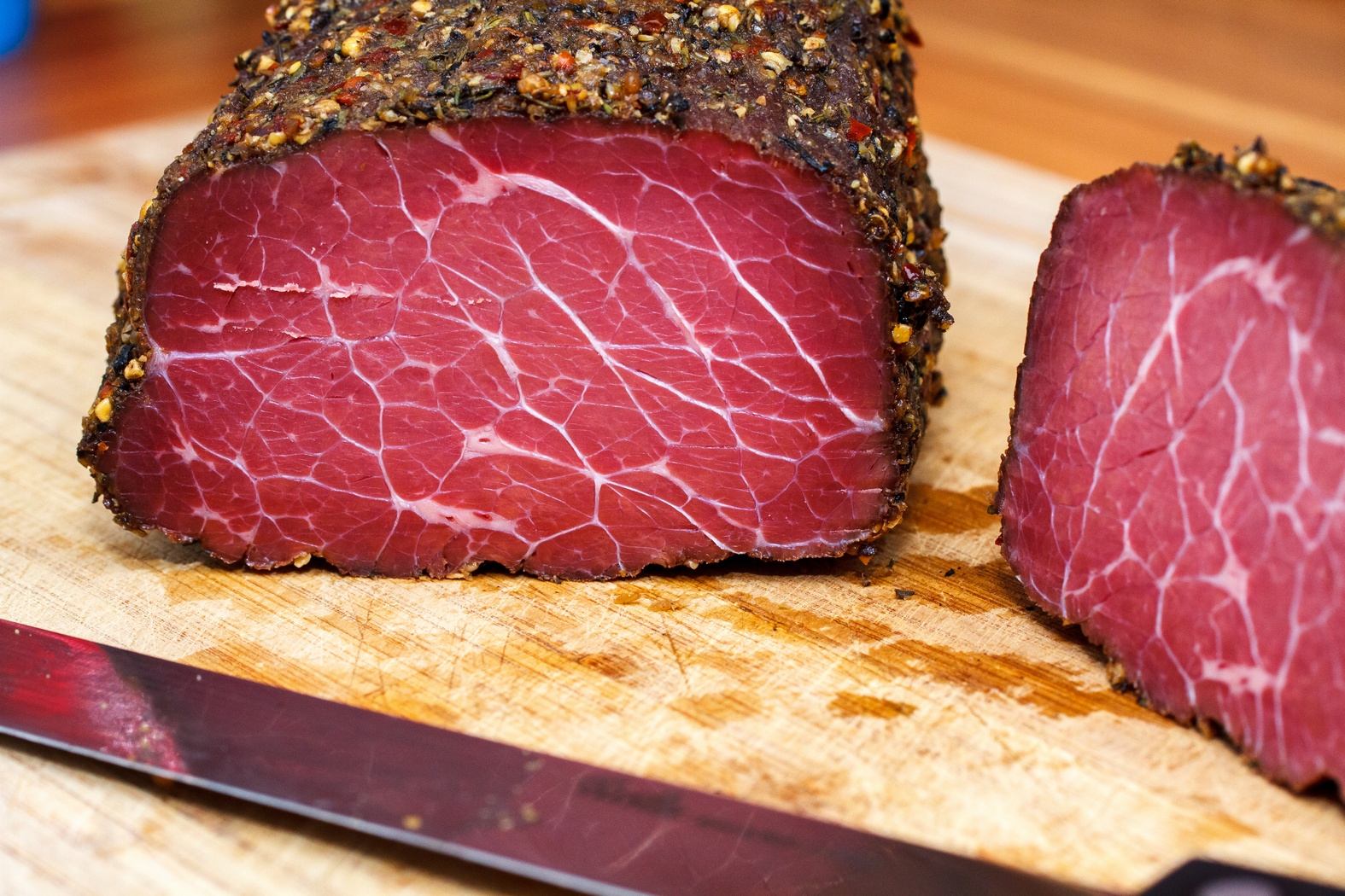 pastrami block of meat