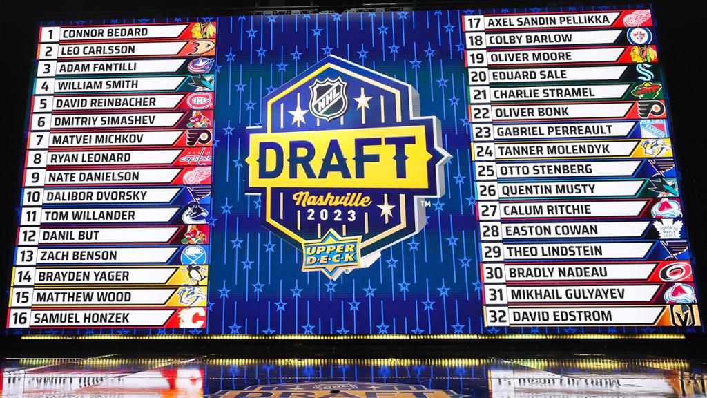 Who Was Selected on Day One of the 2023 NHL Entry Draft