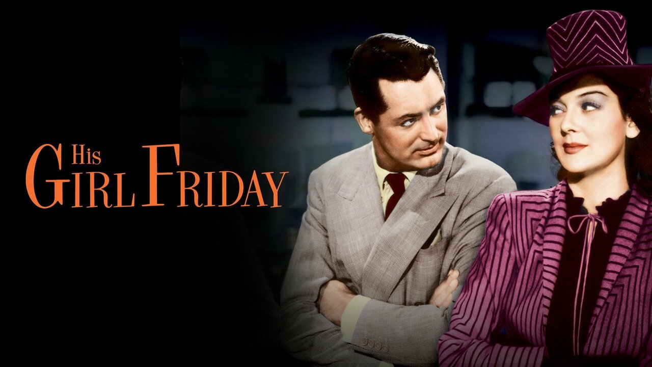 his girl friday movie poster