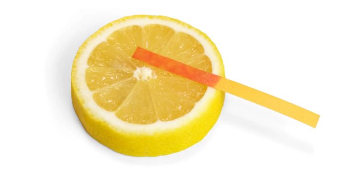 Acids lemon slice