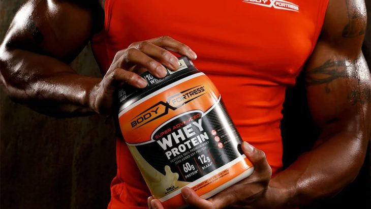 Body Fortress Whey Protein packaging