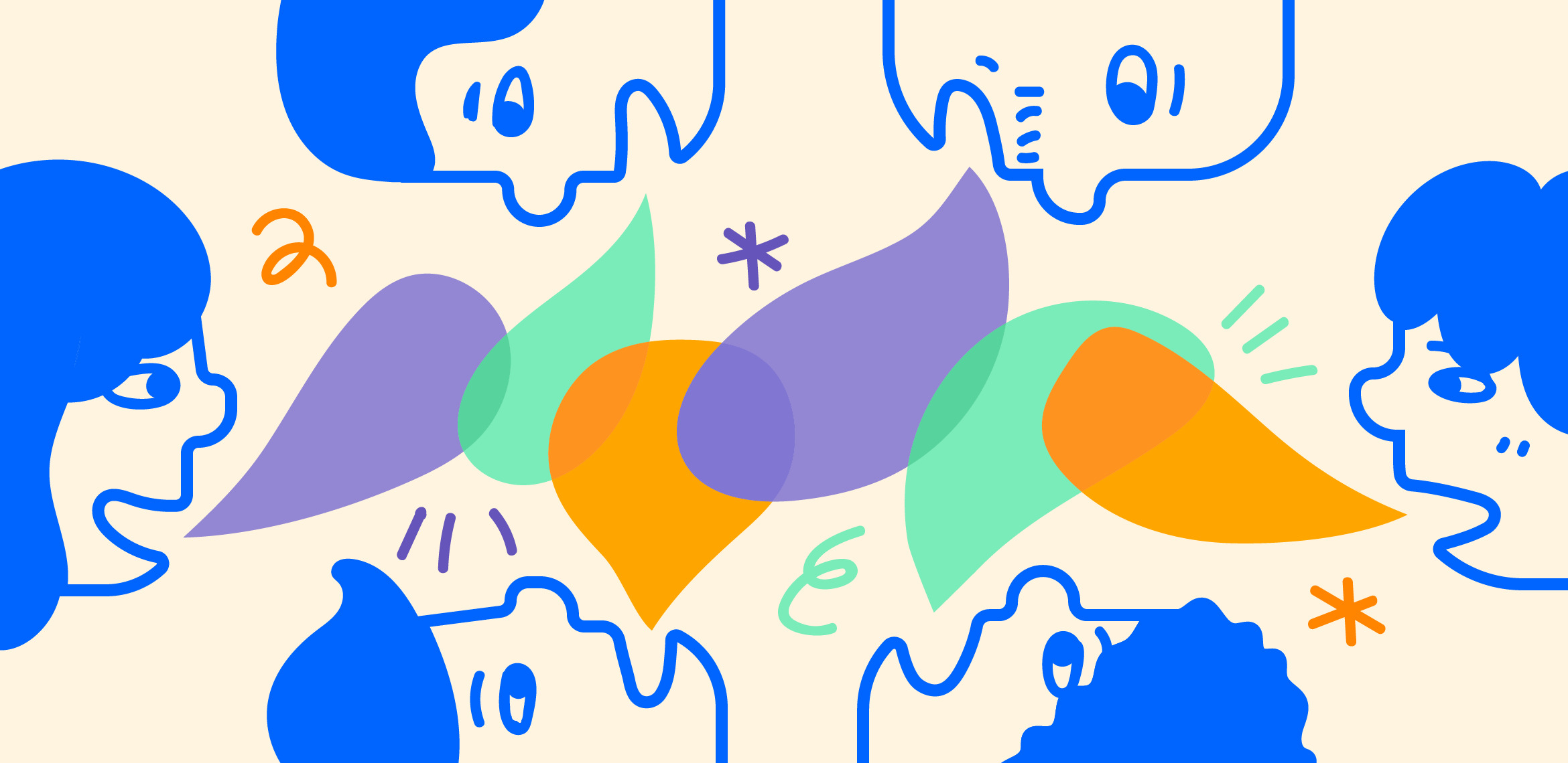 Communication doodle art