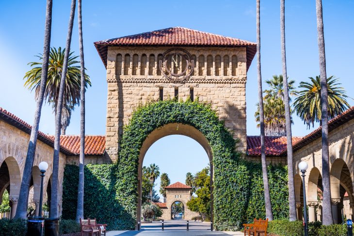 Entrance to the Main Quad at Stanford University
