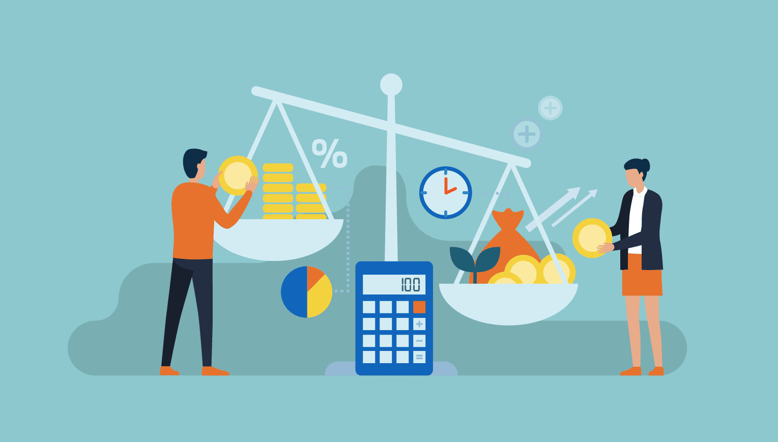 Financial scale
