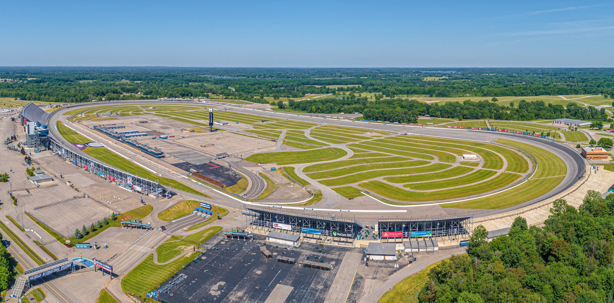 Michigan International Speedway Aerial Shot.