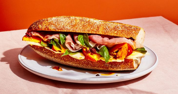 Sandwich with prosciutto