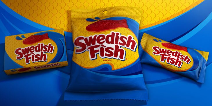 Swedish Fish packaging logo