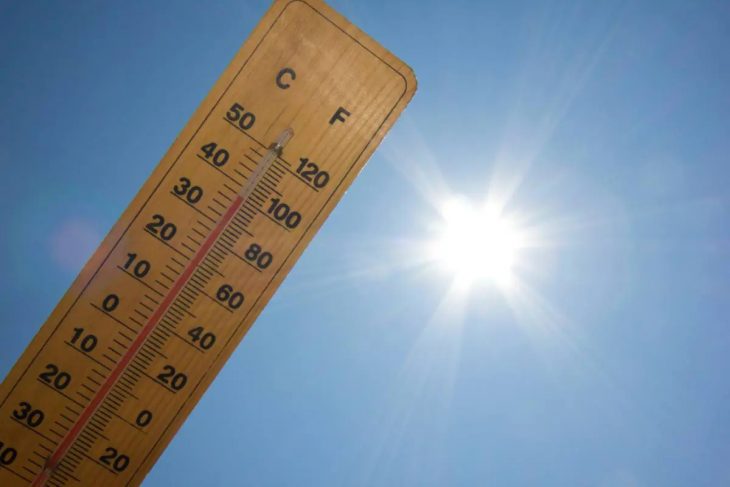 Temperature under the sun