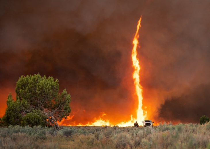fire tornado photography