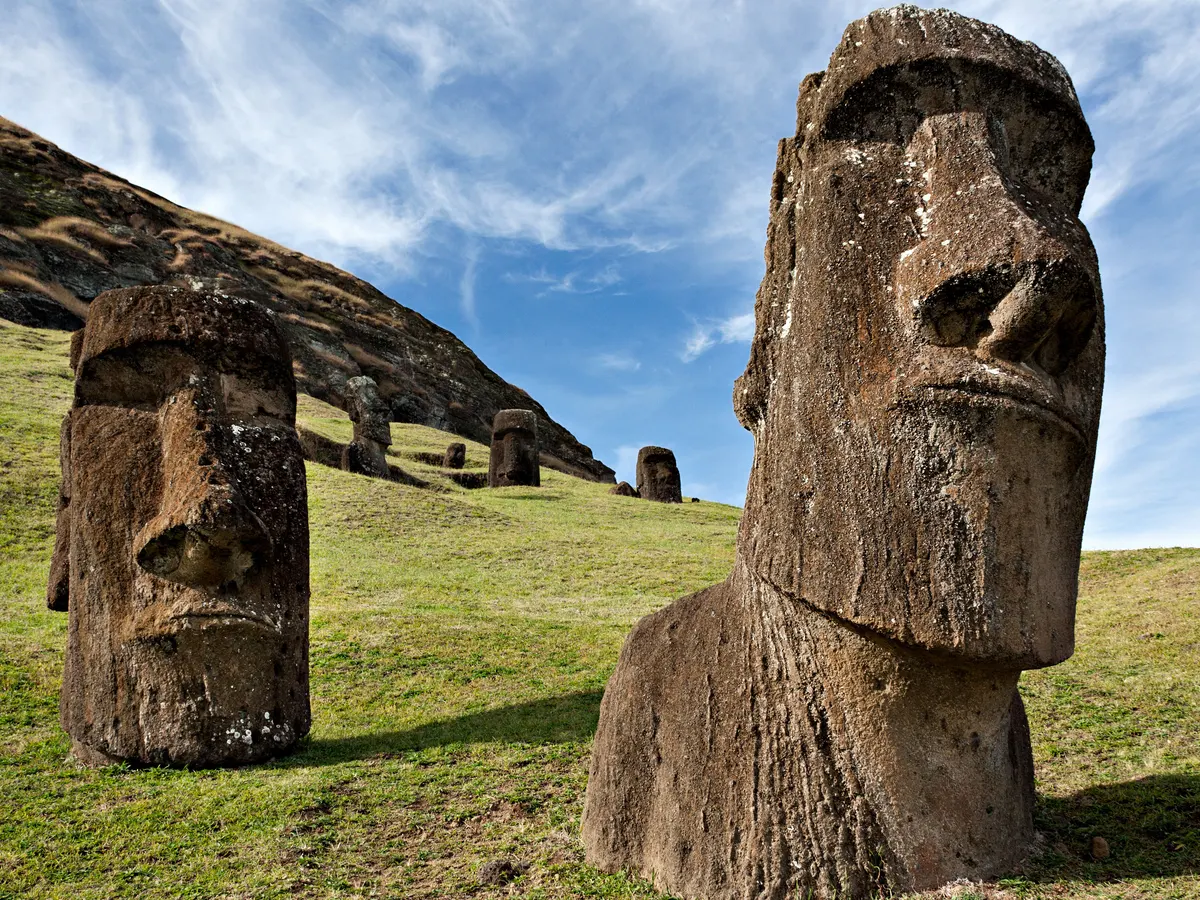 How to Draw Easter Island Moai Statues 