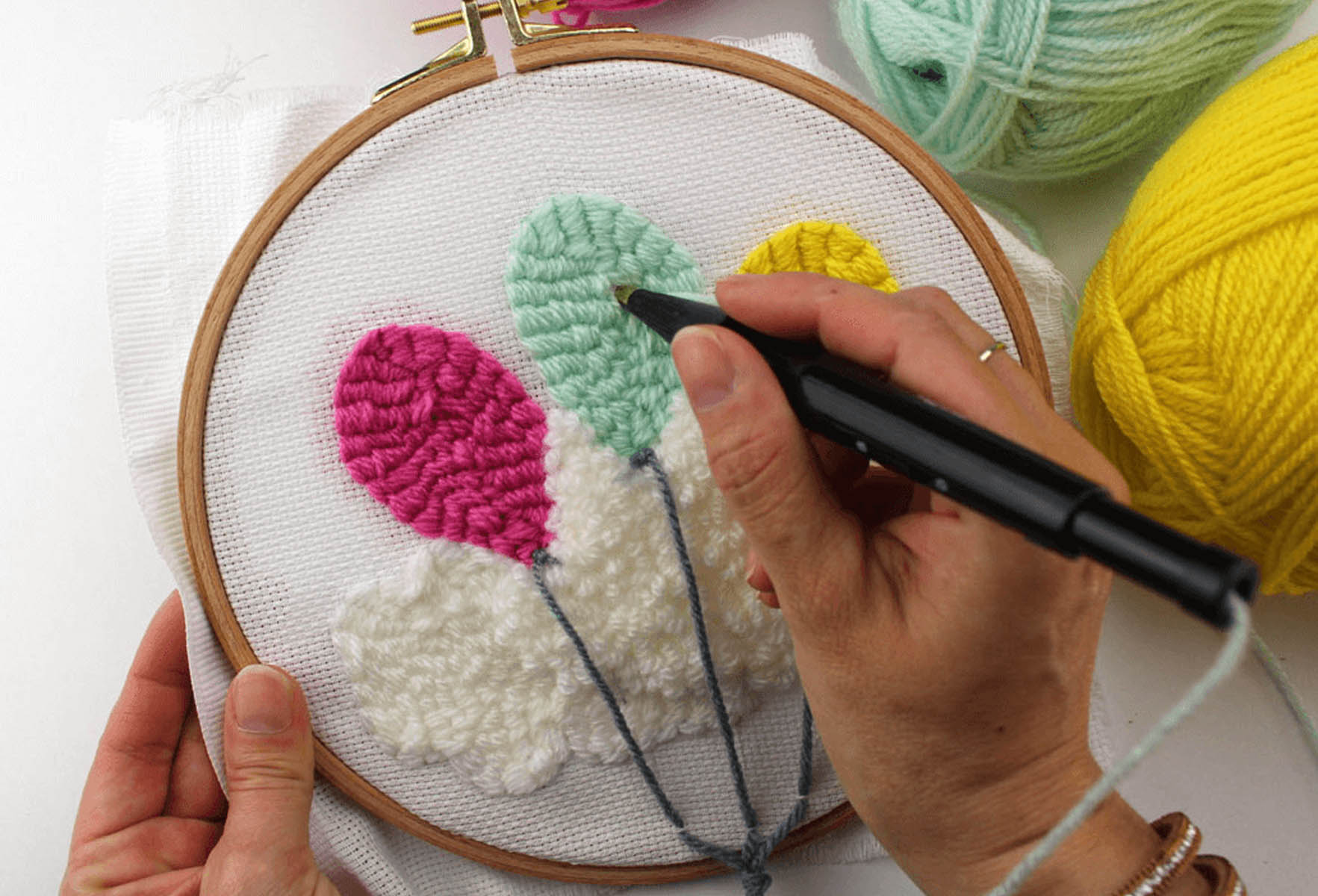 How To: Punch Needle Fine Embroidery Tutorial 