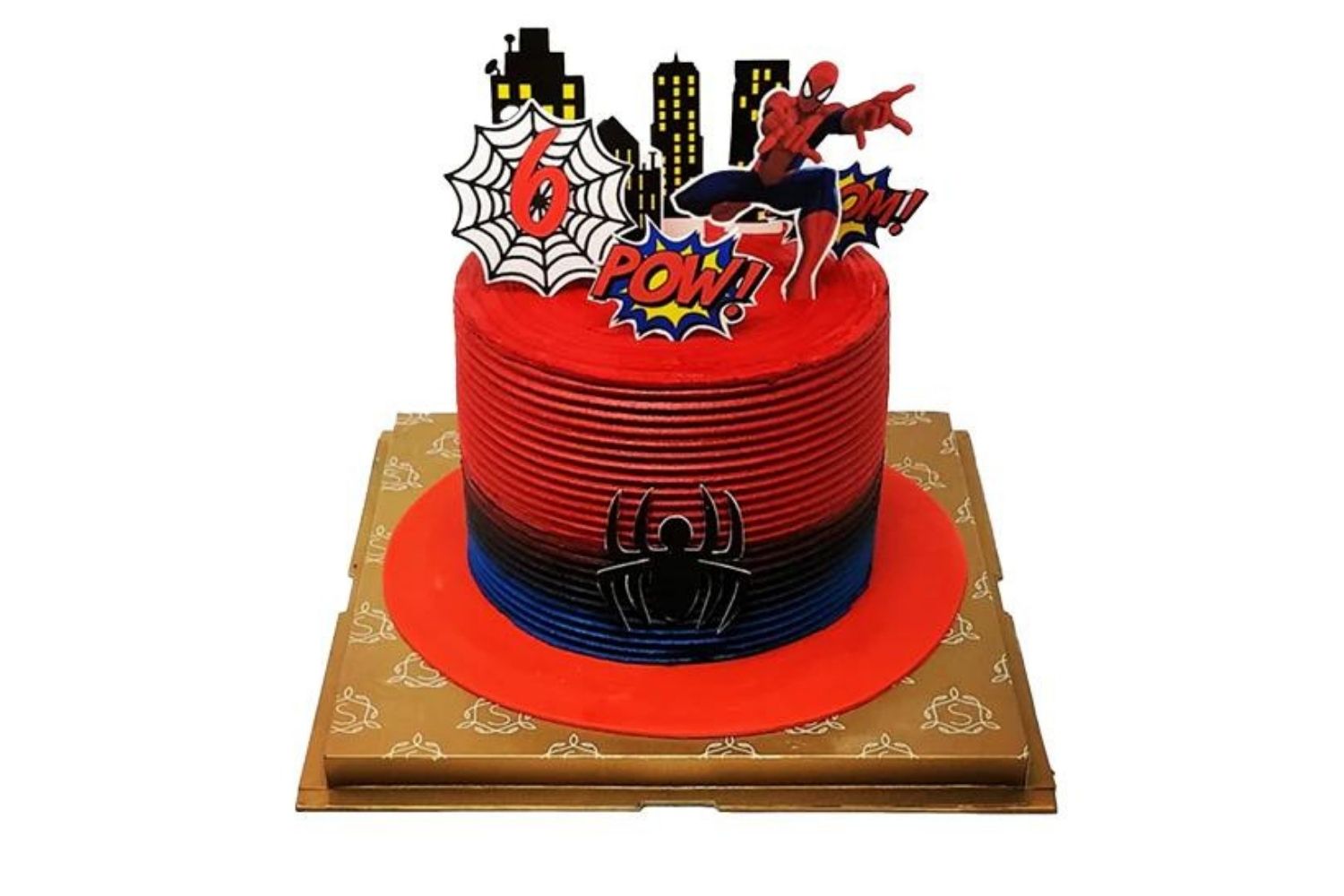 Spiderman birthday cake | Spiderman design cake | Spiderman red cake |-sonthuy.vn