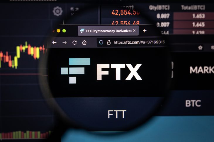 FTX company logo on a website