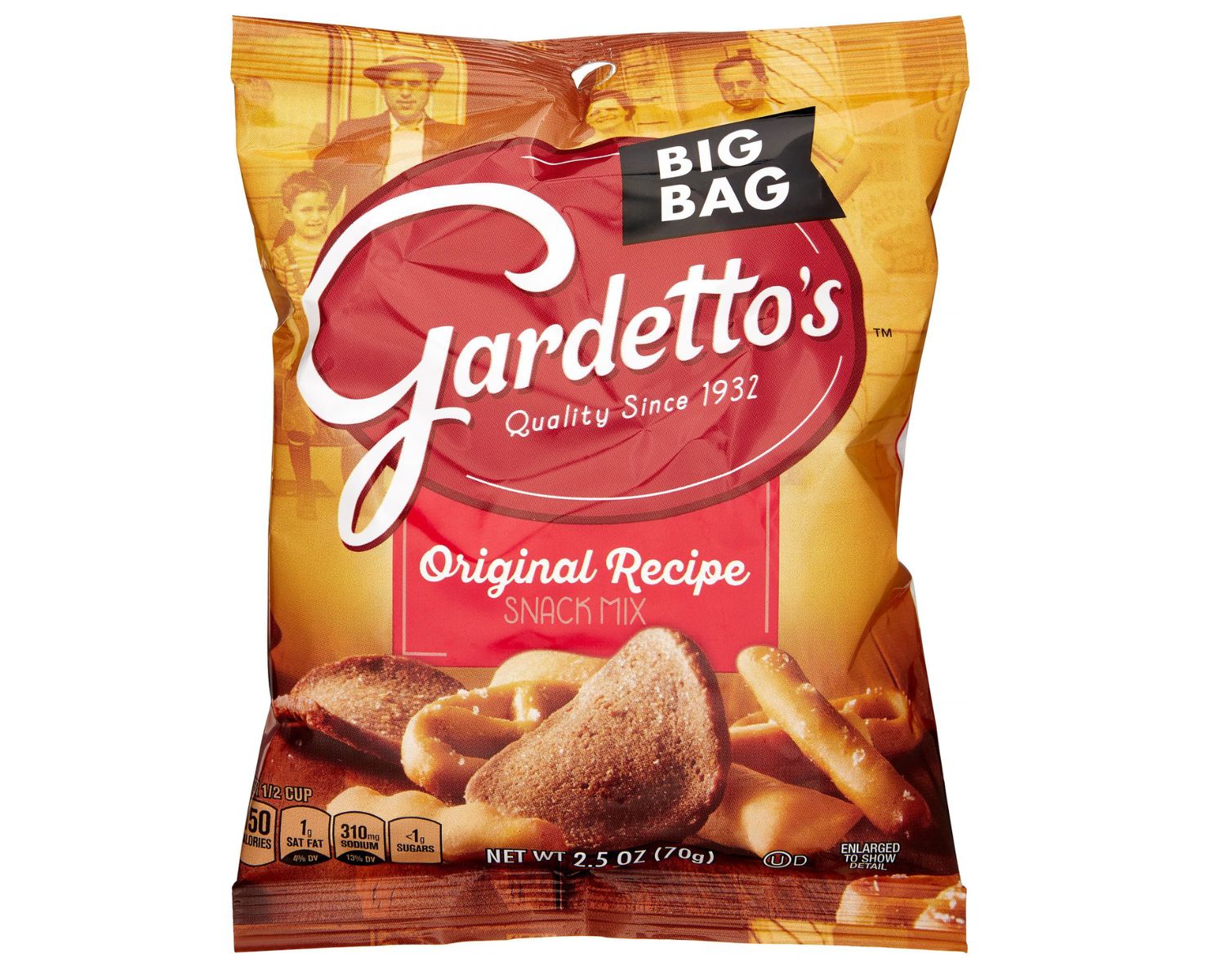 Calories in Gardetto's Roasted Garlic Rye Chips and Nutrition Facts