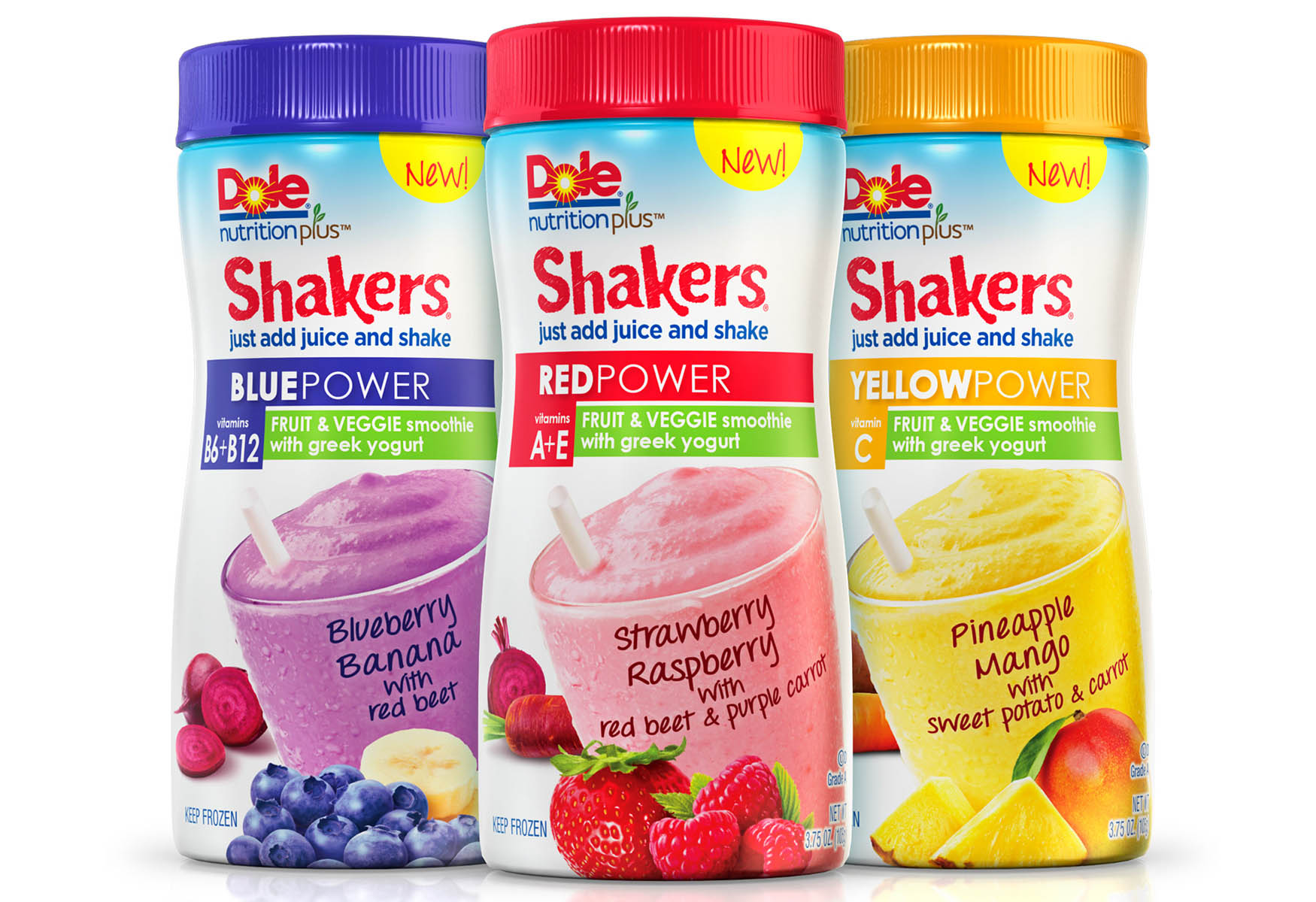 Fruit & veggie smoothies without a blender! Dole Smoothie Shakers