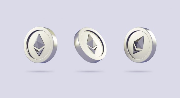 Various ethereum ETH silver coins