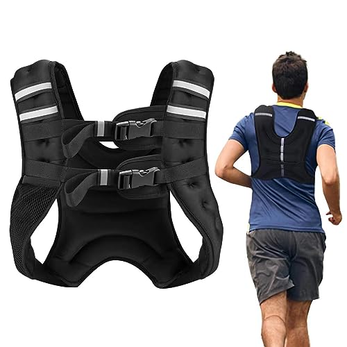 RUNMax 12lbs-140lbs Adjustable Weighted Vest with Shoulder Pads option.  Workout vest for men and women, Weight Vests -  Canada