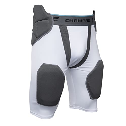 Sports Unlimited Adult 5 Pad Integrated Football Girdle 2.0