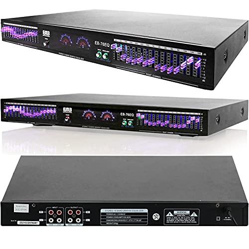 EMB EQ76 19'' Rack Mount Dual 15 Band Stereo Graphic Equalizer EMB EQ76 19'' Rack Mount Dual 15 Band Stereo Graphic Equalizer