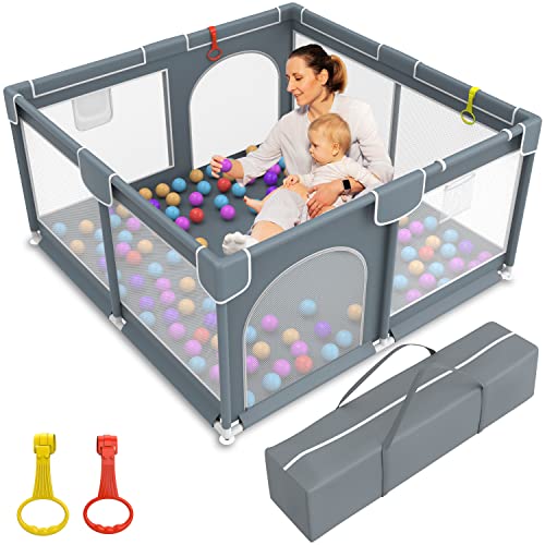 10 Best Playpens Facts Net   Large Baby Playpen With Gate 51IFIwltHHL 