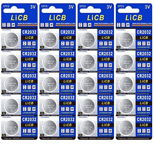 LiCB CR2032 3V Lithium Batteries (20-Pack) LiCB CR2032 3V Lithium Batteries (20-Pack)