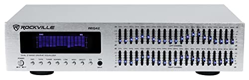 Rockville REQ42-S 2 x 21 Band Home Theater Equalizer w/Audio Spectrum Analyzer Rockville REQ42-S 2 x 21 Band Home Theater Equalizer w/Audio Spectrum Analyzer